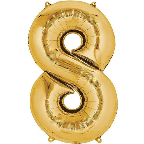 Gold Jumbo Foil Balloon # 8