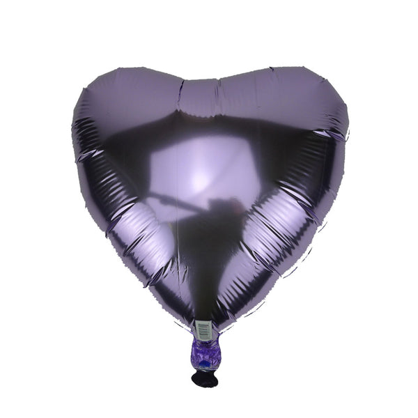 45cm Lavender Love Heart Foil Balloon