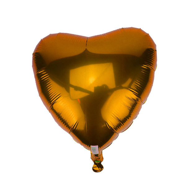 45cm Orange Love Heart Foil Balloon
