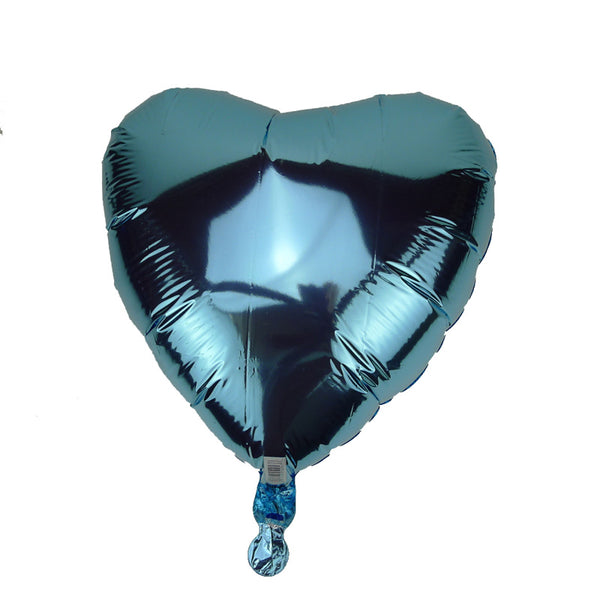 45cm Baby Blue Love Heart Foil Balloon
