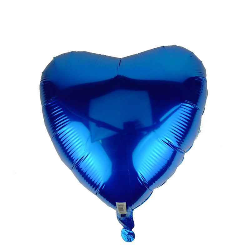 45cm Royal Blue Love Heart Foil Balloon