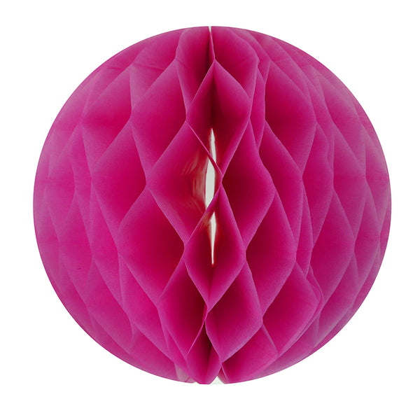 20cm Hot Pink Honeycomb Paper Ball