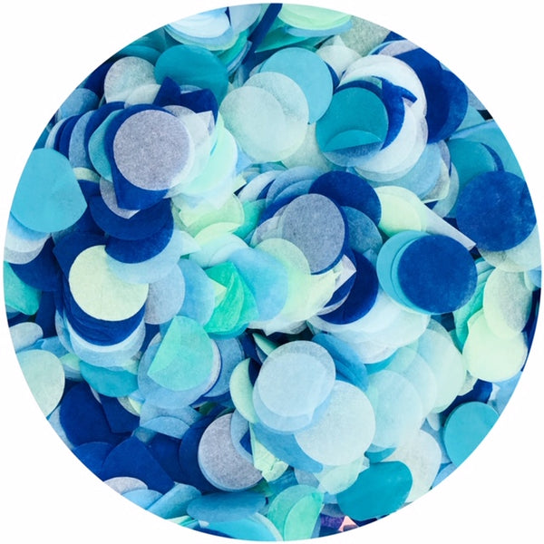 Blue Paper Confetti Mix