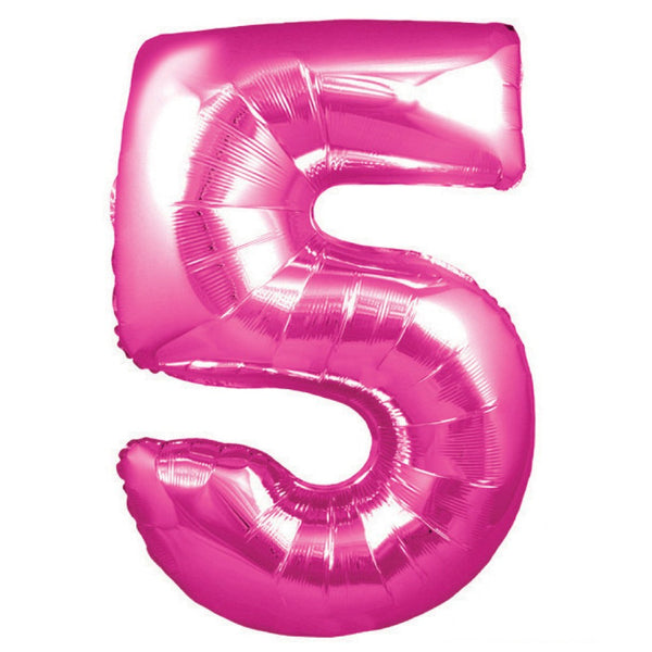 Hot Pink Jumbo Foil Balloon # 5