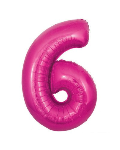Hot Pink Jumbo Foil Balloon # 6