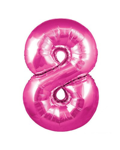 Hot Pink Jumbo Foil Balloon # 8