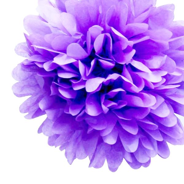 Lavender 20cm Tissue Paper Pom Poms