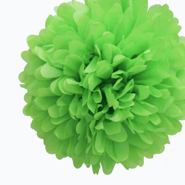 Lime Green 20cm Tissue Paper Pom Poms