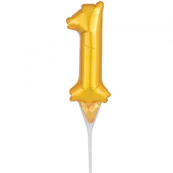 Gold Balloon Cake Topper #1