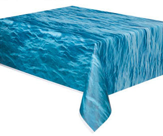 Ocean Wave Rectangular Plastic Tablecloth
