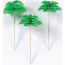 Palm Tree Honeycomb Picks