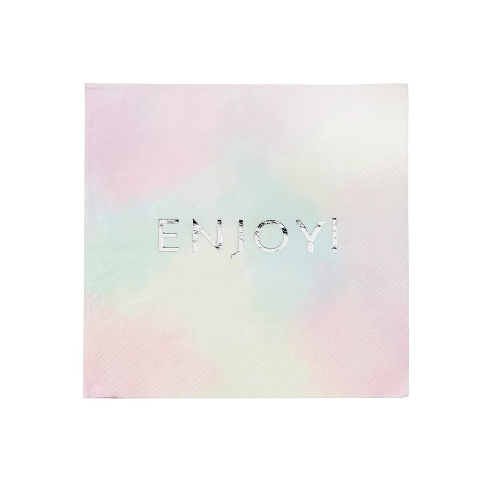 We Heart Pastel 'Enjoy' Napkins Talking Tables