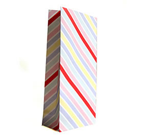 Pastel Rainbow Carnival Stripe Treat Bags