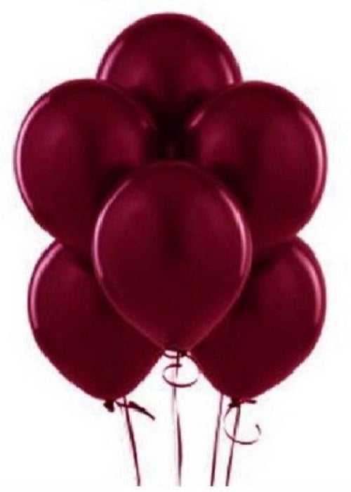 Pearl Burgundy Latex Party Balloons