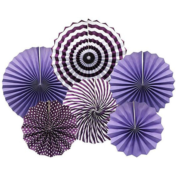 Pretty Purple Paper  Fan Decoration Kit