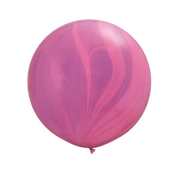 90cm Hot Pink Marble Agate Jumbo Balloon