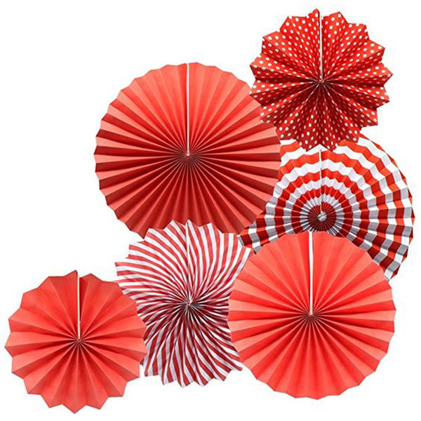 Red Paper Fan Decoration Kit