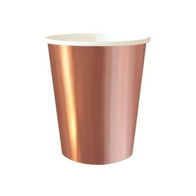 Rose Gold Foil Paper Cups