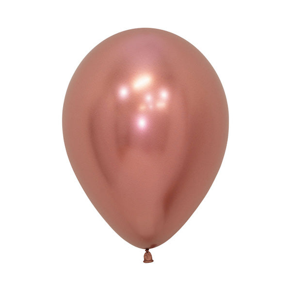Chrome Rose Gold Metallic Latex Party Balloons