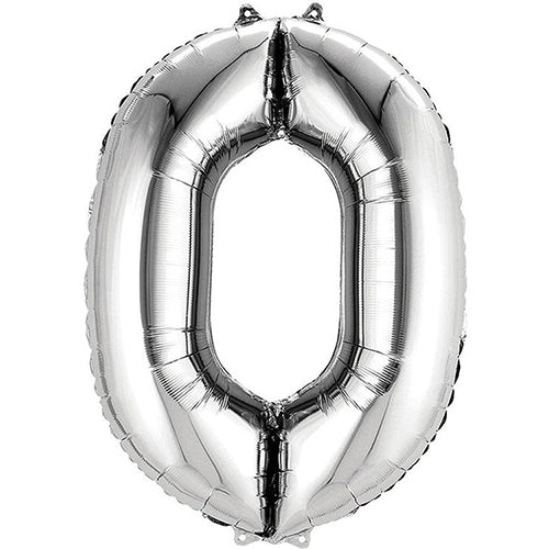 Silver Jumbo Foil Balloon # 0