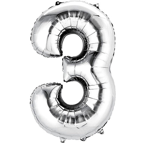 Silver Jumbo Foil Balloon # 3