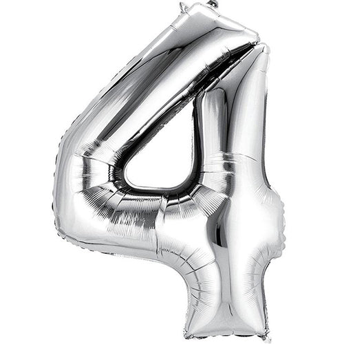 Silver Jumbo Foil Balloon # 4