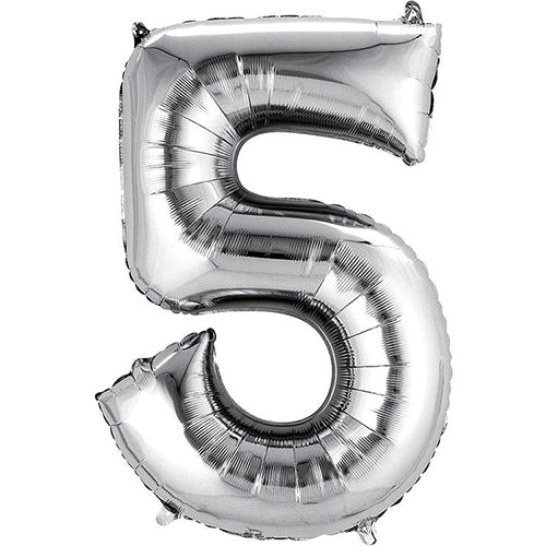 Silver Jumbo Foil Balloon # 5