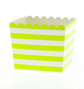 Lime Green Candy Stripe Mini Treat Boxes