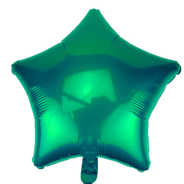 50cm Emerald Green Star Foil Balloon