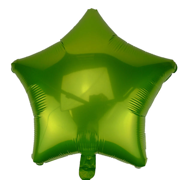 50cm Lime Green Star Foil Balloon