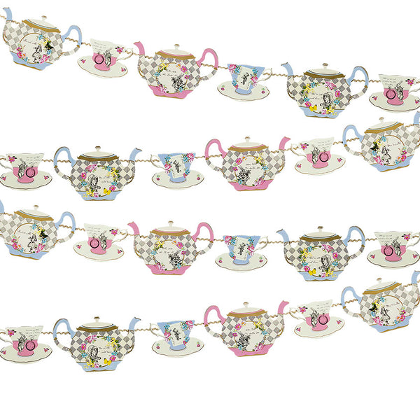 Truly Alice Tea Pot Bunting Talking Tables
