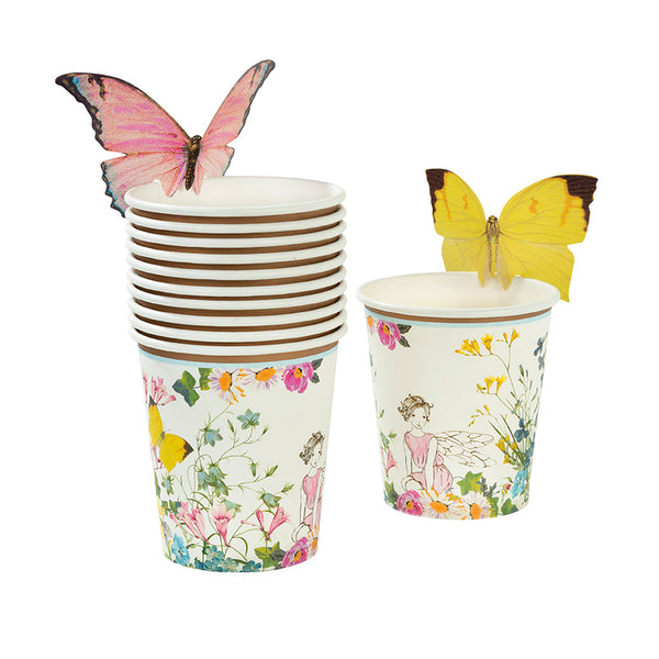 Truly Fairy Paper Cups With Butterfly Talking Tables