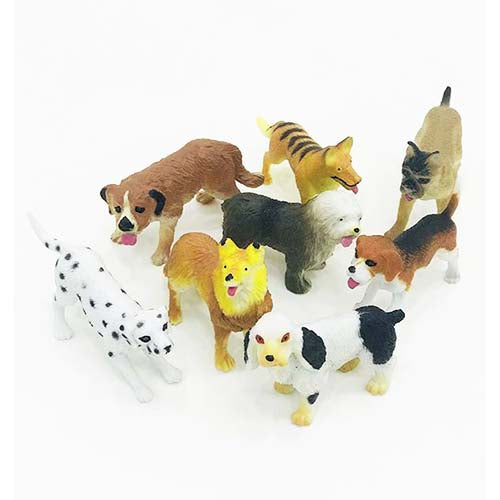 Puppy Dog Toy Animal Tube Set