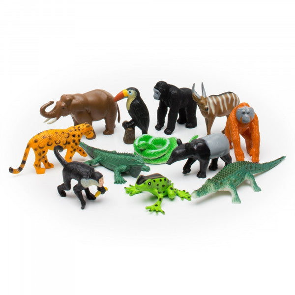 Tropical Jungle Toy Animal Tube Set Wild Republic