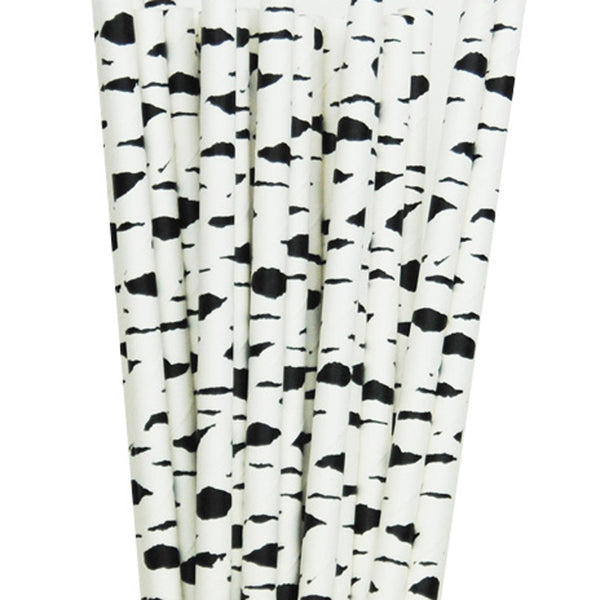 Zebra Print Paper Straws